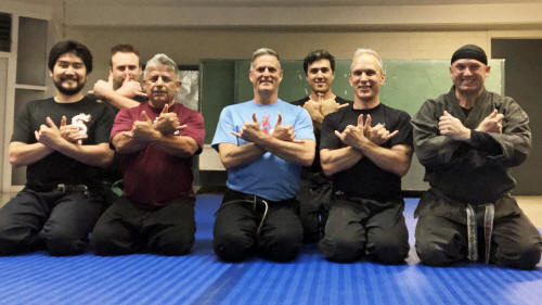 Joe and the boys of Hawaii Bujinkan - Shaka no Kamae